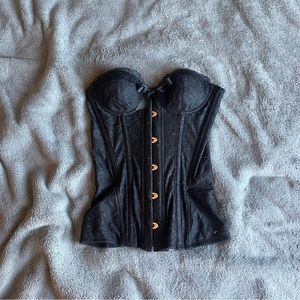 Savage x Fenty Black Lace Corset